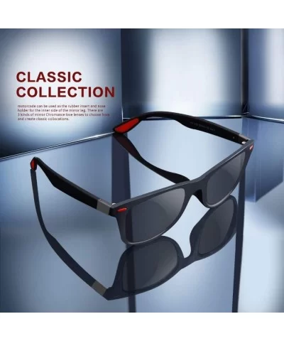 Classic Polarized Sunglasses Men Women Driving Square Frame Sun Glasses Male Goggle Uv400 Gafas - CN18S5MOTKR $12.61 Goggle