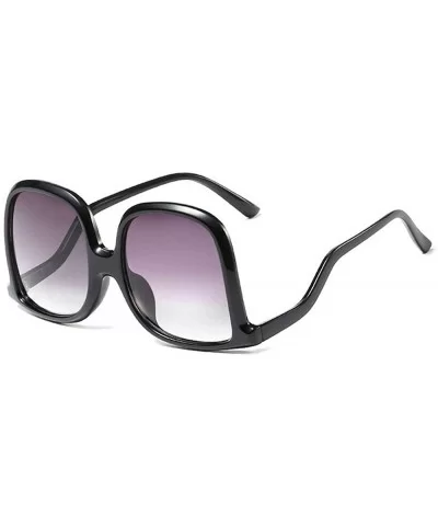 2020 Unique Designer Irregular Oversized Sunglasses Ladies Retro Square Womens Shades Sun Glasses - Black - CK194C773Y6 $10.8...