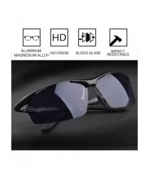 Polarized Sport Sunglasses UV-400 Protection Lightweight Metal Driving glasses - Brown - CV18R5X0CC8 $10.43 Oval