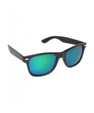 Classic 80's Vintage Style Sunglasses Polarized or Standard Lens - Black Matte- Blue Green Revo - C018YXUCUED $7.16 Oversized