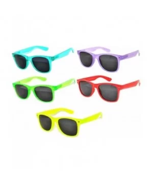 5 Pack Vintage Smoke Lens Sunglasses Colored Frame Retro Stylish OWL. - CS11QLJHUG3 $13.78 Wayfarer