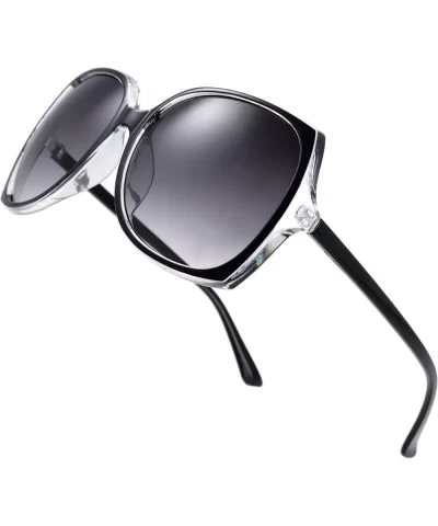 Women's Oversized Square Jackie O Cat Eye Hybrid Butterfly Fashion Sunglasses - Exquisite Packaging - C0192T9DQUI $6.76 Cat Eye