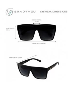 Big Oversize Square Sunglasses UV Protection Trapezoid Flat Top Frame Kim K Style Aviator Shades - C8182TIE3RW $12.55 Wayfarer