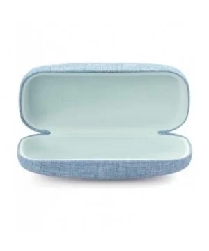 Hard Shell Eyeglasses Case Linen Fabrics Large Sunglasses Case Concise - Large- Blue - CN18K4HG672 $7.13 Aviator