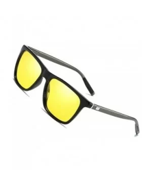 Fashion Shortsighted Night Vision Polarized Sunglasses Yellow Lens Men's Driving Polarized Mirror - CW18XXCL20N $30.52 Goggle