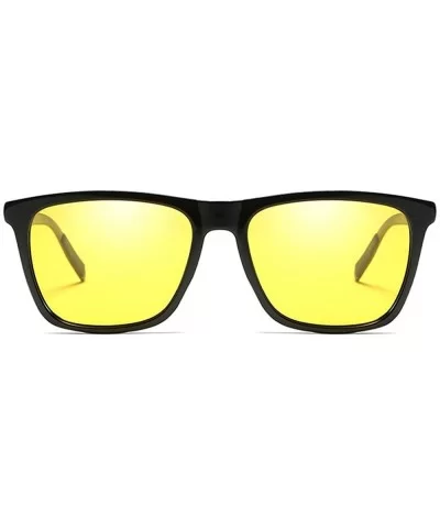 Fashion Shortsighted Night Vision Polarized Sunglasses Yellow Lens Men's Driving Polarized Mirror - CW18XXCL20N $30.52 Goggle