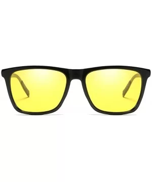 Fashion Shortsighted Night Vision Polarized Sunglasses Yellow Lens Men's Driving Polarized Mirror - CW18XXCL20N $30.52 Goggle