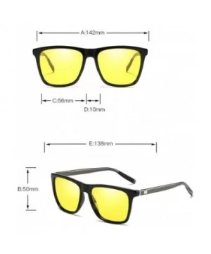 Fashion Shortsighted Night Vision Polarized Sunglasses Yellow Lens Men's Driving Polarized Mirror - CW18XXCL20N $30.52 Goggle