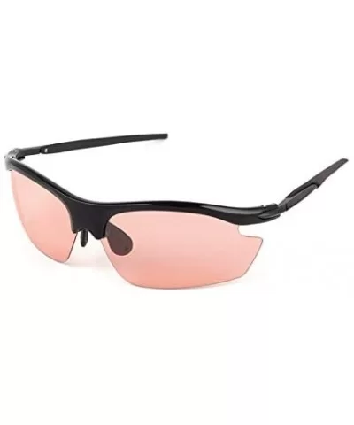 Photochromic Polarized Sunglasses Change Color to Red - Black - C318UXIEY4I $31.12 Semi-rimless