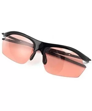 Photochromic Polarized Sunglasses Change Color to Red - Black - C318UXIEY4I $31.12 Semi-rimless