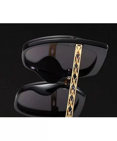 Fashion large framed diamond sunglasses- ladies UV protection aviator sunglasses - B - C718RTWUITI $31.82 Aviator