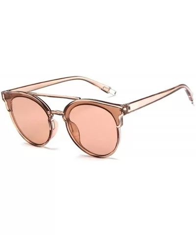 2019 Fashion Women Colour Luxury Flat Top Cat Eye Sunglasses Elegant Oculos C1 - C6 - CO18XE0SUAK $5.89 Aviator