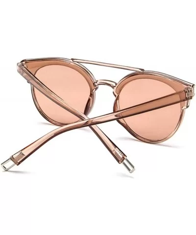 2019 Fashion Women Colour Luxury Flat Top Cat Eye Sunglasses Elegant Oculos C1 - C6 - CO18XE0SUAK $5.89 Aviator