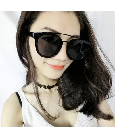 2019 Fashion Women Colour Luxury Flat Top Cat Eye Sunglasses Elegant Oculos C1 - C6 - CO18XE0SUAK $5.89 Aviator