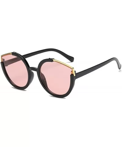 Sunglasses Metal Cateye Sunglasses for Women Lightweight - Pink - CY18TTU7W66 $12.14 Semi-rimless