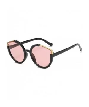 Sunglasses Metal Cateye Sunglasses for Women Lightweight - Pink - CY18TTU7W66 $12.14 Semi-rimless