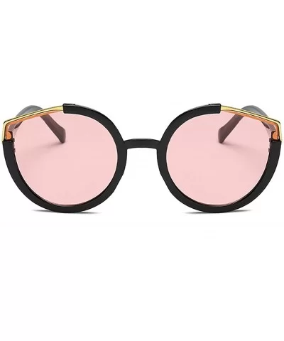 Sunglasses Metal Cateye Sunglasses for Women Lightweight - Pink - CY18TTU7W66 $12.14 Semi-rimless