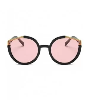 Sunglasses Metal Cateye Sunglasses for Women Lightweight - Pink - CY18TTU7W66 $12.14 Semi-rimless