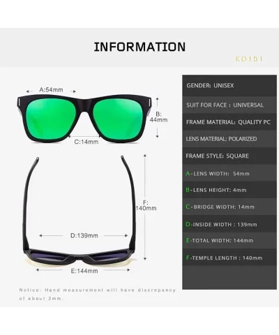 Polarized Sunglasses For Men Women Retro TR90 Frame Square Shades Vintage BRAND DESIGNER Classic Sun Glasses - CY18YEU2MS0 $1...