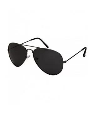 Classic Aviator Sunglasses Polarized Lens 25095A - Gunmetal Frame/Grey Lens - CB18DY69CNX $5.64 Aviator