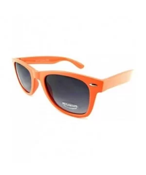 New Promotional Budget Wayfarer Retro Sunglasses - Neon Pastel with Grey Lens - Peach - C911F4HLXZH $5.70 Wayfarer