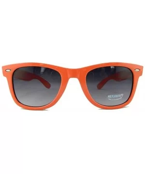 New Promotional Budget Wayfarer Retro Sunglasses - Neon Pastel with Grey Lens - Peach - C911F4HLXZH $5.70 Wayfarer