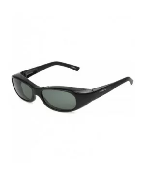 Haven-Avalon Polarized Rectangular Fits Over Sunglasses- Black- Medium - C311FIZKJ2D $13.37 Rectangular