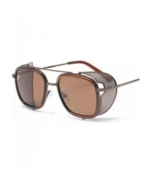 Fashion Sunglasses Designer Protection Eyewear - Brown - CZ18A2SQGRN $9.40 Square