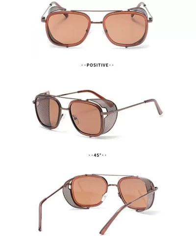 Fashion Sunglasses Designer Protection Eyewear - Brown - CZ18A2SQGRN $9.40 Square