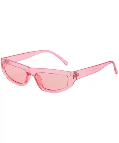 Unisex Vintage Eye Glasses Retro Eyewear Fashion Radiation Protection - Pink - CN18Q62EC3C $5.53 Rimless