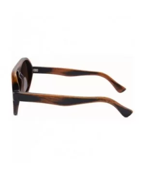 Genuine Wood Sunglasses Men Classic Polarized Wood Glasses-Z6068 - Bamboo Stain - CO12G63VABD $36.03 Aviator