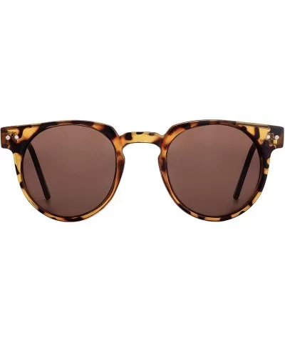 Teddy Boy Sunglasses Design All Gender Updated Classic Optical Grade Acetate Frames - Teddy Boy Ts/Br - CO197ND7UN9 $27.98 Round