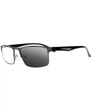 Mens Vintage Nerd Geek Transition Photochromic Bifocal Reading Glasses UV400 Sunglasses - Black - CU18I8QWS7T $14.53 Rectangular