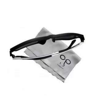 Men Eyeglass frame polarized clip on sunshade magnetic glasses 54-17 - Black/White+print Lens - CE18C7Q5NWM $28.04 Square