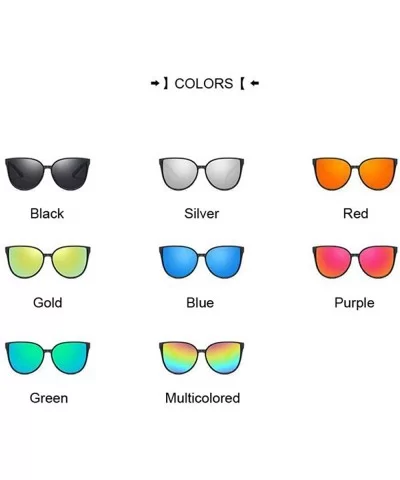 Sexy Cat Eye Sunglasses Women Luxury Brand Fashion Retro Sun Glasses Purple - Green - CJ18Y6S4UEE $6.56 Aviator