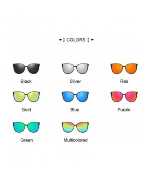 Sexy Cat Eye Sunglasses Women Luxury Brand Fashion Retro Sun Glasses Purple - Green - CJ18Y6S4UEE $6.56 Aviator