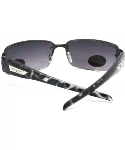 Rimless Rectangular Sunglasses Mens Designer Fashion Shades - Black Tort - CY11CRQ2PMX $7.19 Rimless