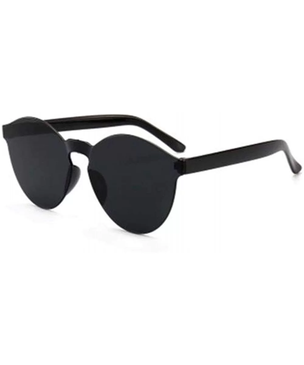 Rimless Sunglasses One Piece Mirror Reflective Eyeglasses For Mens Women - 2 - CY18UC69QHR $21.55 Rimless