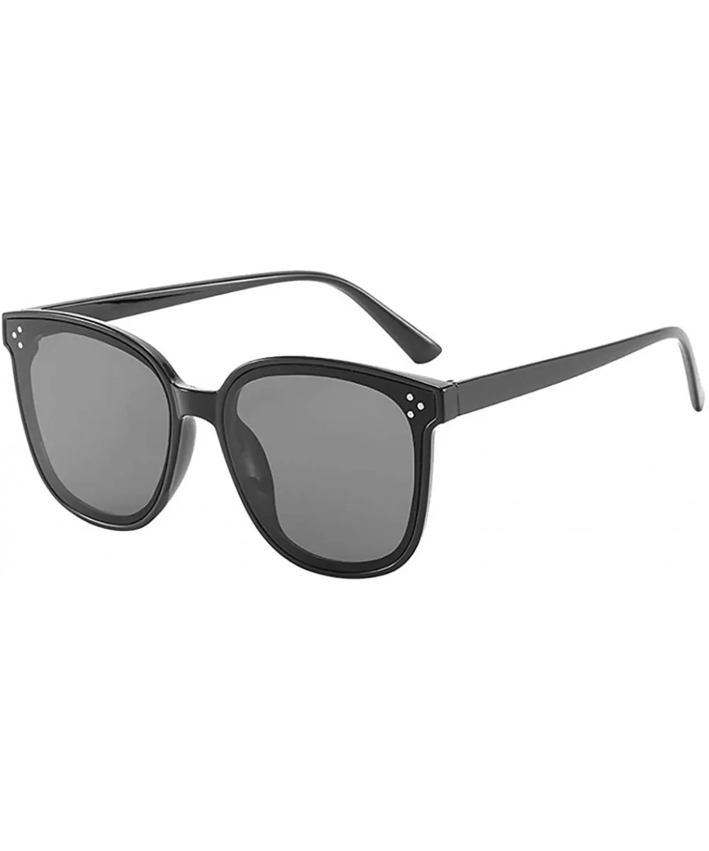 Oversized Lightweight Sunglasses Valentines - Black - CC18SZ2RO45 $4.82 Rectangular