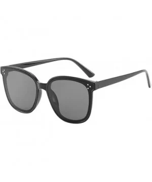 Oversized Lightweight Sunglasses Valentines - Black - CC18SZ2RO45 $4.82 Rectangular