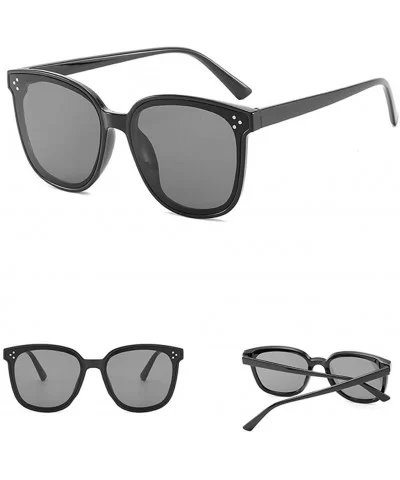 Oversized Lightweight Sunglasses Valentines - Black - CC18SZ2RO45 $4.82 Rectangular