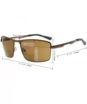 Mens Polycarbonate Lens Polarized Sunglasses With Metal Frame Spring Hinges - Black/Gold Mirror - CG186L7796S $24.46 Rectangular