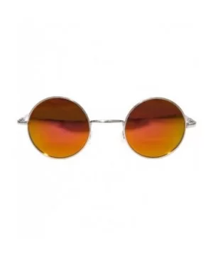 Set of 3 Pairs Round Retro Vintage Circle Sunglasses Colored Metal Frame Small model 43 mm - CY184ZRARUH $6.81 Round