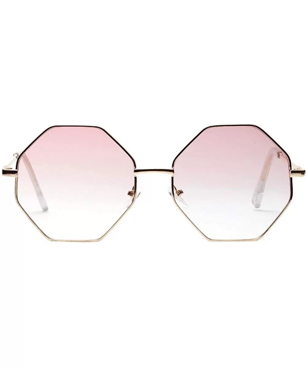 Delicate Metal Frame Hipster Small Polygon Women Men Vintage Eye Sunglasses Retro Eyewear - B - C7196R62LSH $5.01 Rimless