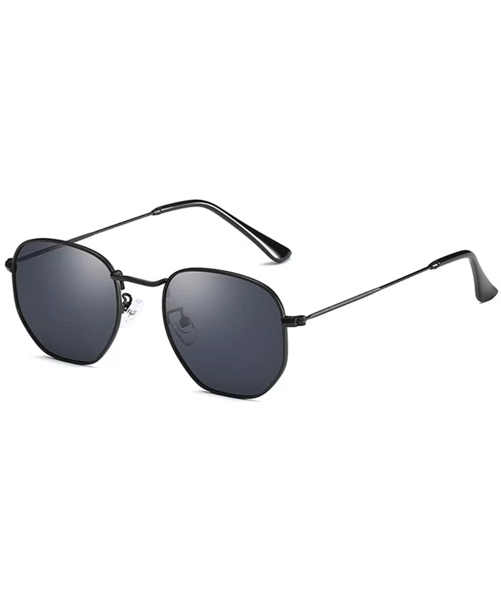 Sunglasses and sunglasses Polygonal Polarized Sunglasses for men and women - D - CW18QNC3GOK $31.00 Oval