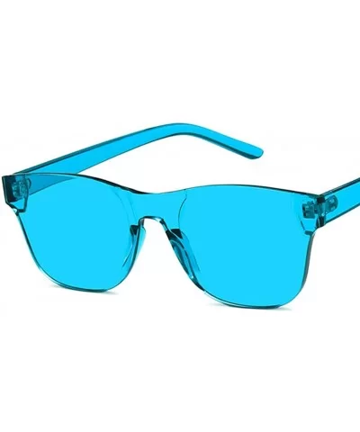 Unisex Sunglasses Retro Red Drive Holiday Oval Non-Polarized UV400 - Lake Blue - CW18RLUHCII $5.71 Oval