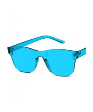 Unisex Sunglasses Retro Red Drive Holiday Oval Non-Polarized UV400 - Lake Blue - CW18RLUHCII $5.71 Oval