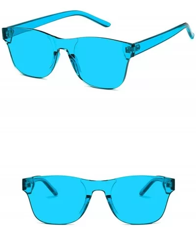 Unisex Sunglasses Retro Red Drive Holiday Oval Non-Polarized UV400 - Lake Blue - CW18RLUHCII $5.71 Oval