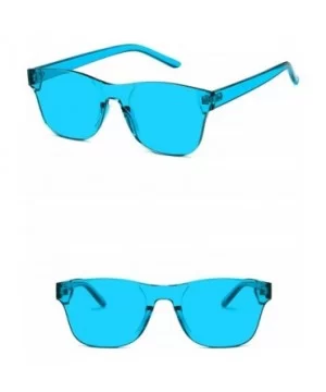 Unisex Sunglasses Retro Red Drive Holiday Oval Non-Polarized UV400 - Lake Blue - CW18RLUHCII $5.71 Oval