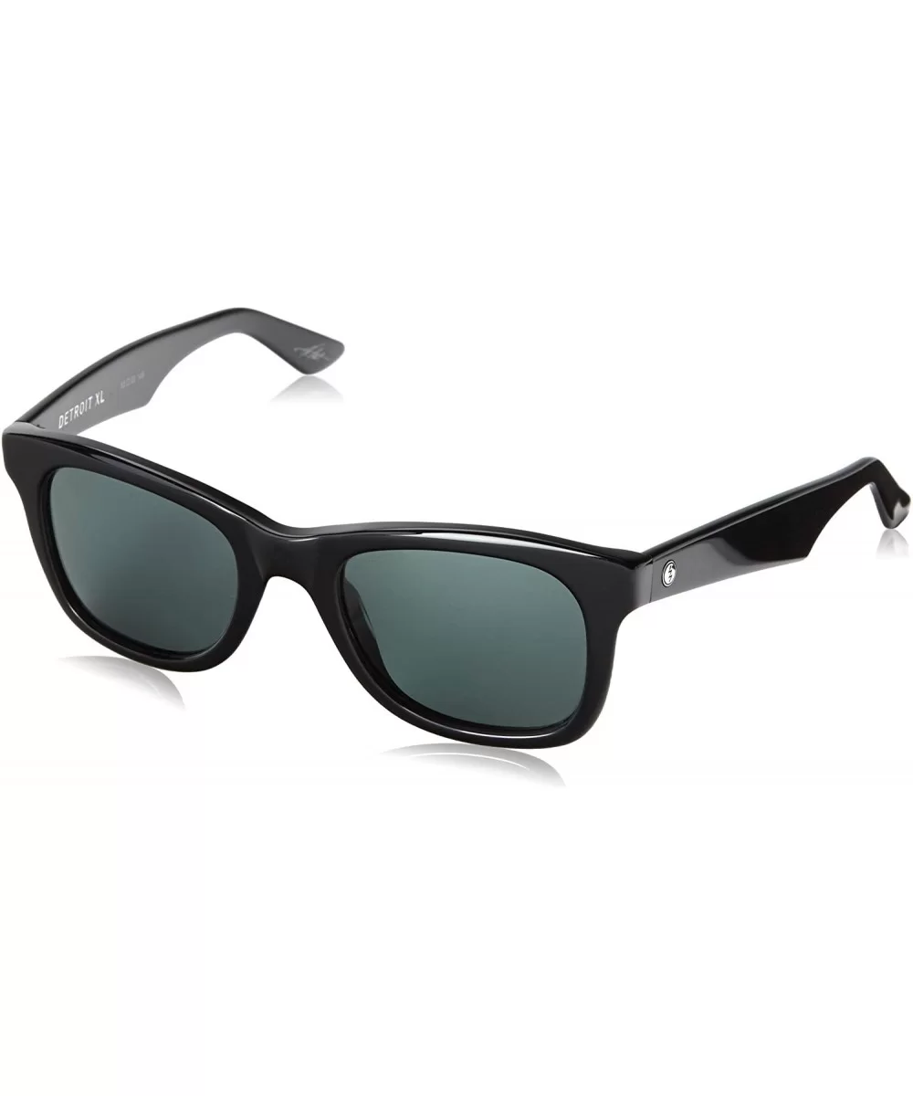 Visual Detroit XL Sunglasses - Gloss Black - CX11JO75STP $22.54 Wayfarer